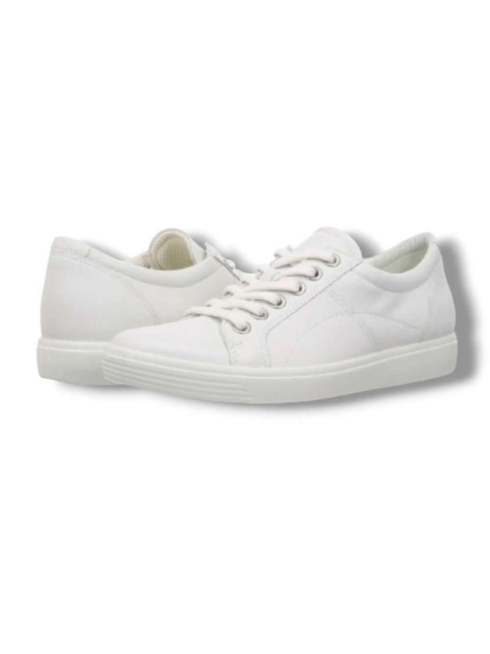 ECCO Women’s Soft Classic Soft Sneaker White Shoes Walking Travel